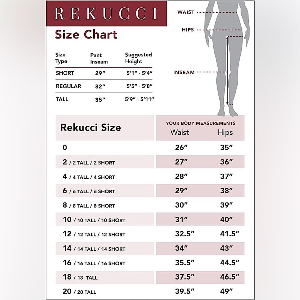 NWOT Women’s Rekucci! TALL! ‘Ease Into Comfort’ Bootcut Stretch Slip On Jeans 8T - Picture 10 of 13